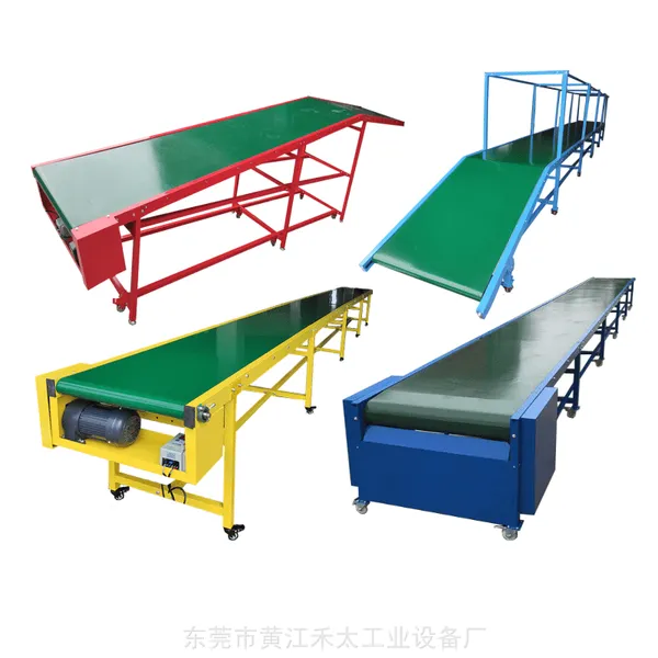 厂家直销 输送机 绿色pvc皮带爬坡流线 生产线 自动化设备