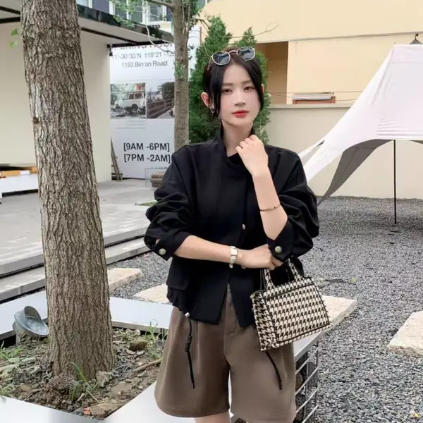 简约时尚修身百搭外套 景杰风衣外套 直播流量款 休闲简约风衣外套