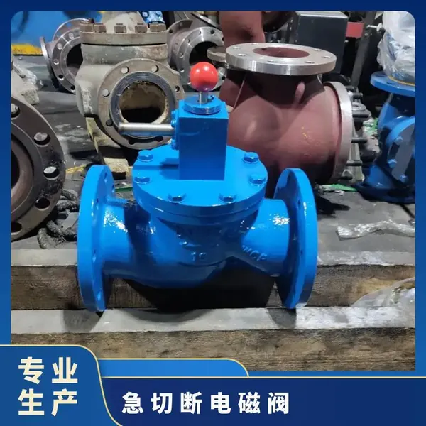 ZCRB-10C南高阀门 DN350铸钢切断电磁阀 防爆液化气切断阀