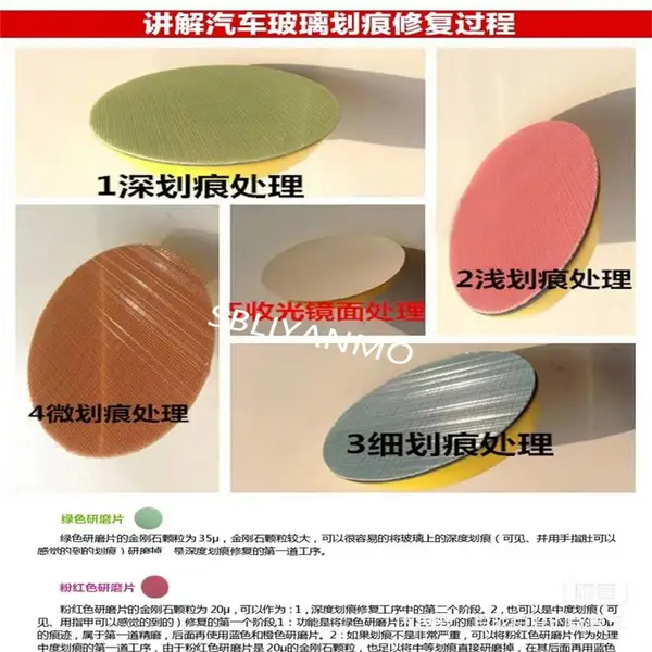 3M268XA玻璃显示屏修复研磨片砂纸蓝宝石等专用