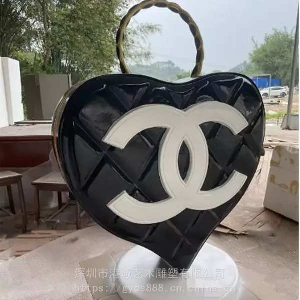 玻璃钢***包包雕塑连锁专卖店橱窗手提袋***品牌标识模型