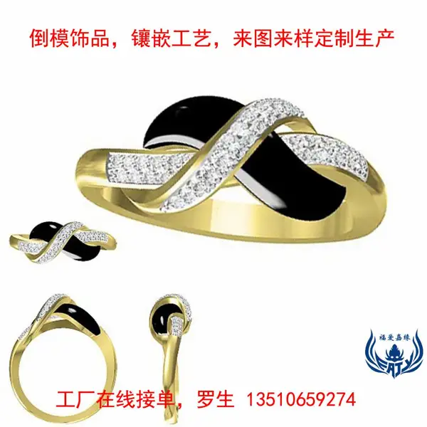 网红***流行饰品订购925银戒指镶嵌彩色锆石珐琅银介子厂家批发