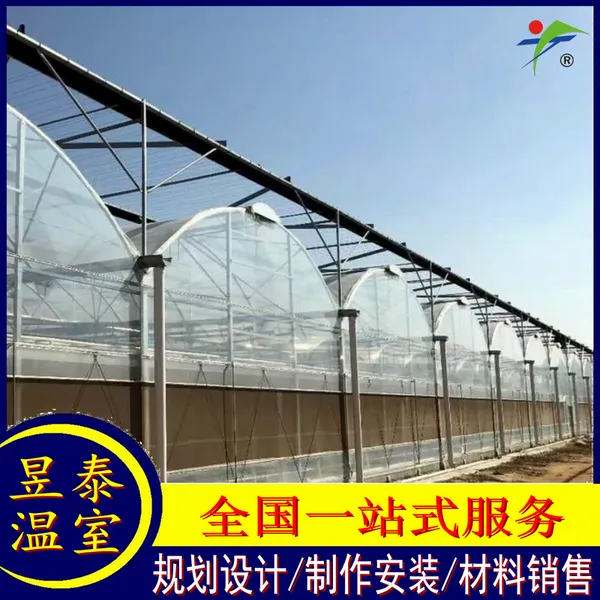 昱泰 4米开间薄膜连栋温室 花卉育苗种植蔬菜大棚 YTWSGX10127B