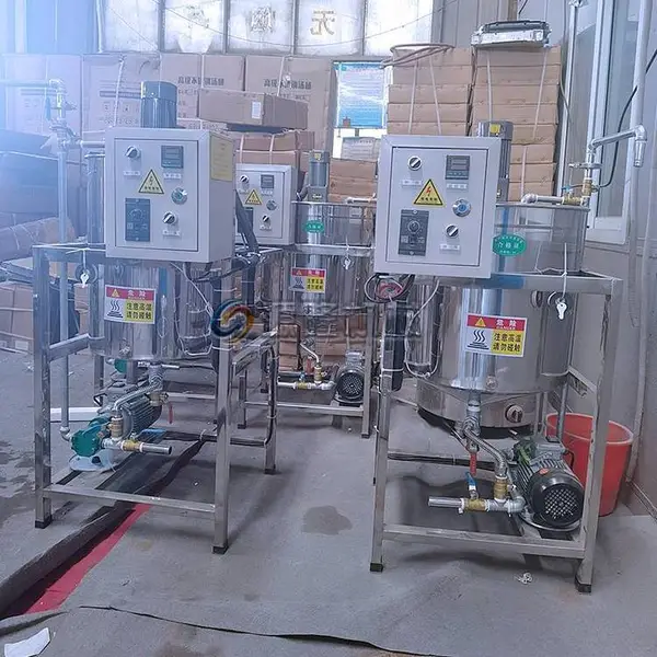 植物油温控生产线设备 中小型三桶商用精炼机 源隆粮油机械水化机