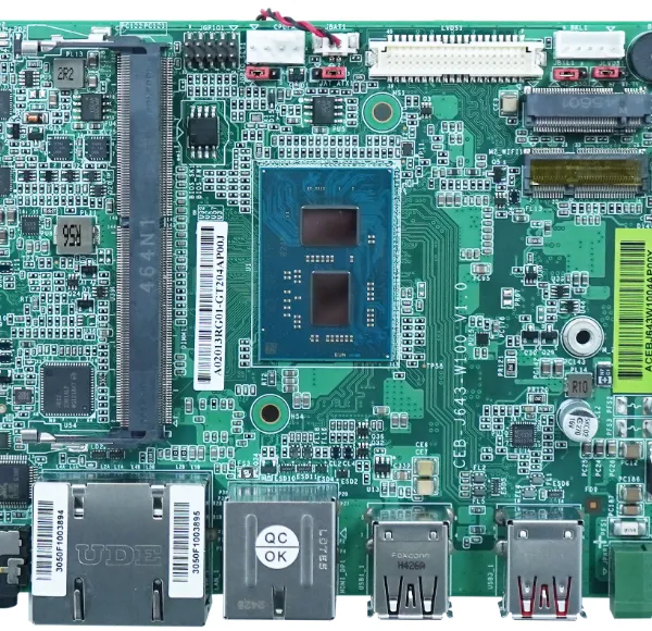 CEB-J643-W100 Intel? Celeron? J6412 CPU , 2 x LAN, LVDS or eDP/HDMI/DP++, 4 x COM,8 x USB, Mini-PCIe, M.2 SSD