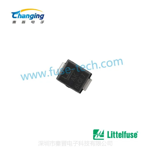 力特品牌 SMBJ6.5CA 6.5V 600W 表面贴装 双向瞬变抑制二极管 TVS