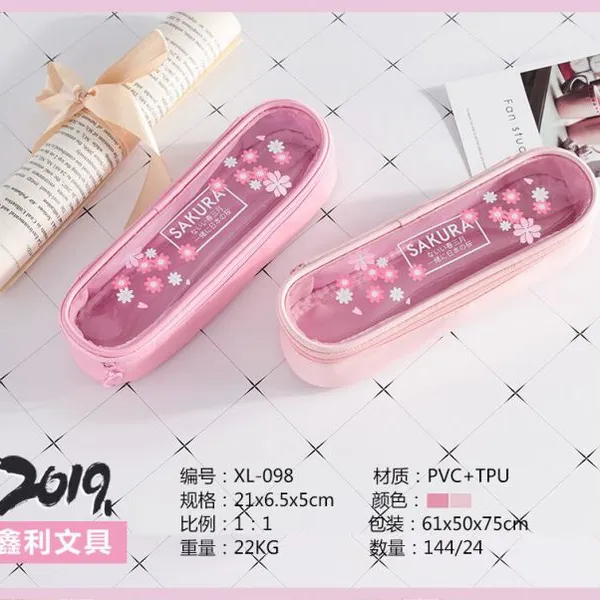 2019鑫利新款高档笔袋 女款女孩女生可爱卡通文具