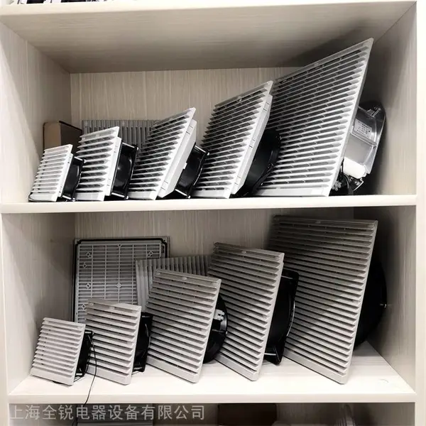 机柜百叶窗开孔尺寸122*122mm防尘过滤器 机箱通风口