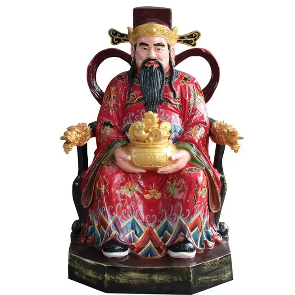 文武财神比干塑像 关公神像 黑虎赵公明像 ***用品定制
