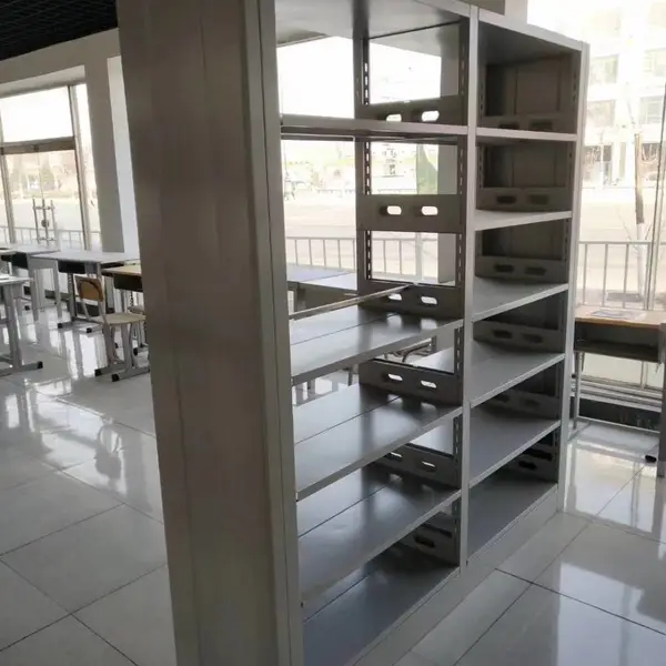 图书馆书架 钢制双面书柜 学校阅览室配套 现货供应