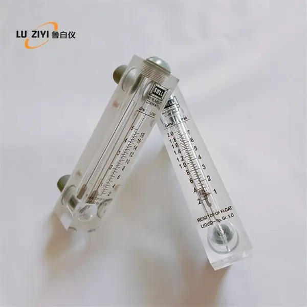 有机玻璃面板式流量计用于水处理转子浮子管道式螺纹接口