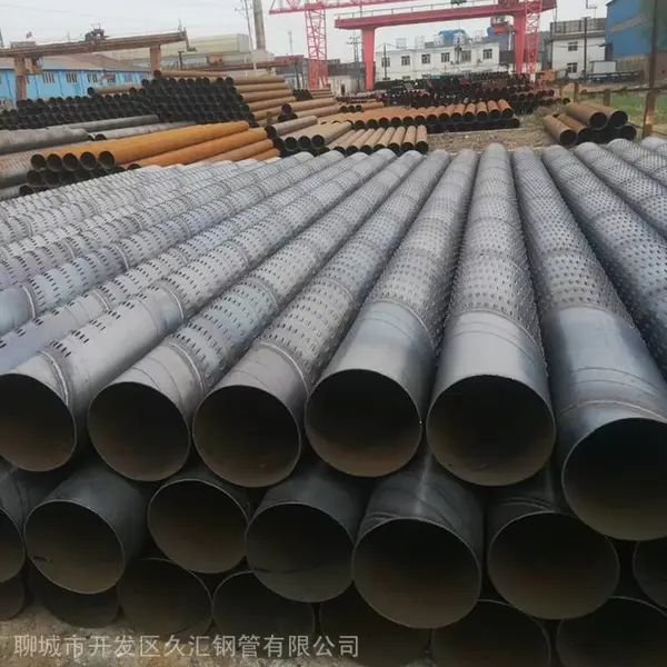 DN600桥式滤水管 630mm钢制过滤管 打井钢制花管 久汇