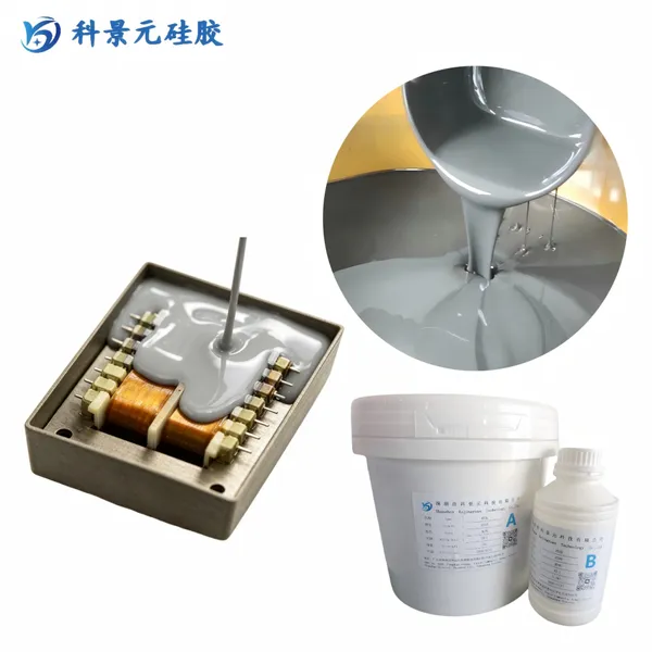 科景元230缩合型灰色有机硅灌封胶 电源模块防震防潮密封胶