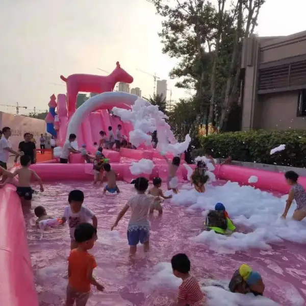 水上乐园设备出租 大型儿童游乐场夏季气模水池出售