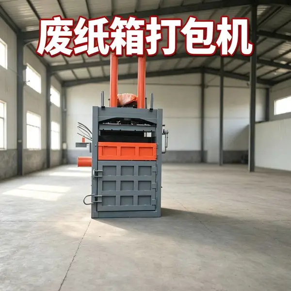 废纸箱边角料打包机 30吨立式双缸液压打包机 铝屑铁屑油漆桶压扁机