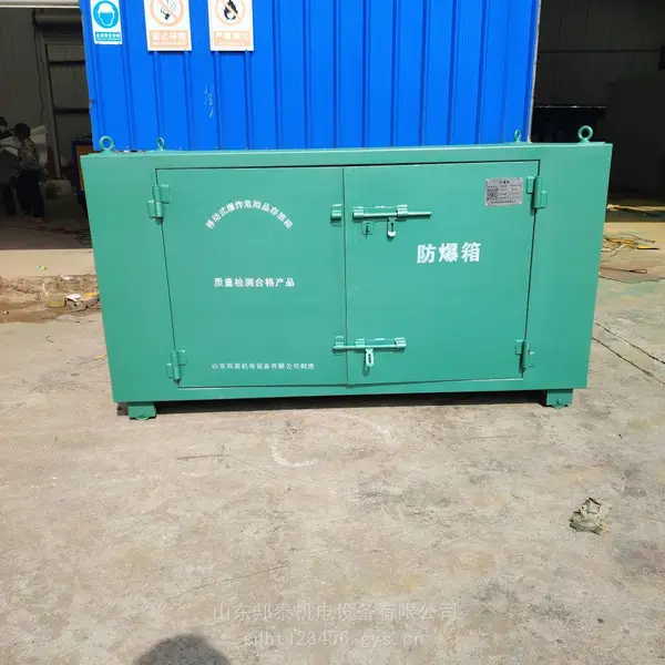 防爆钢板危险品箱 移动式炸药存储箱 露天临时存放 齐鲁邦泰厂家直供