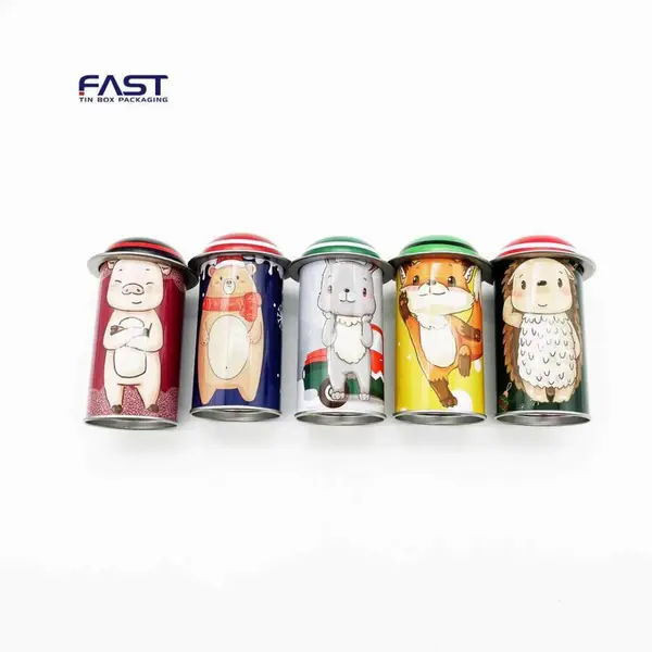 现货糖果帽子铁罐 外贸出口圣诞礼品铁盒