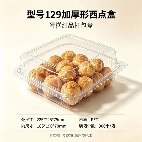 吸塑月饼托 慕斯泡芙塑料包装盒 一次性生鲜托盘 祥庆