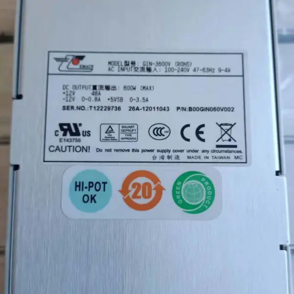 GIN-3600V接口电源模块GIN-3600V威创VTRON投影机电源