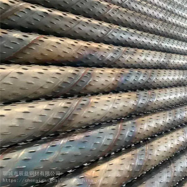 地铁隧道用排水钢管377*3薄壁镀锌桥式滤水管