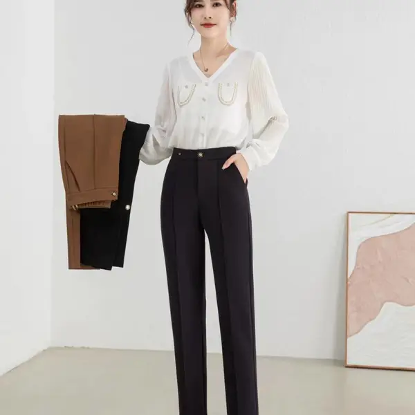 韩氏伊人秋季专柜品牌女装折扣女裤尾货货源