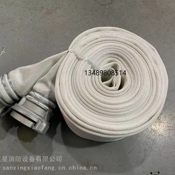 外贸尾货清国标13公斤白水带PVC有衬里水带51/66/77带俄式快速接口好品质