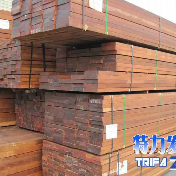 供应印尼菠萝格扶手料/楼梯料/特力发品牌菠萝格