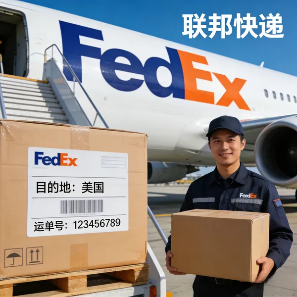 联邦国际快递小包渠道运输冻干粉到美国 每天航班直飞时效快递安全性高可保双清门到门服务