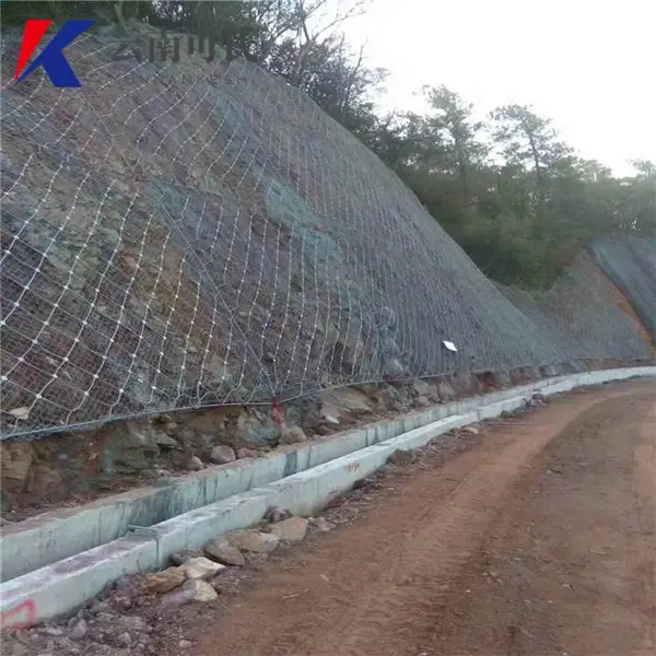 云南昆明可氏边坡防护网厂家直销主动网被动网高速公路山体防护网