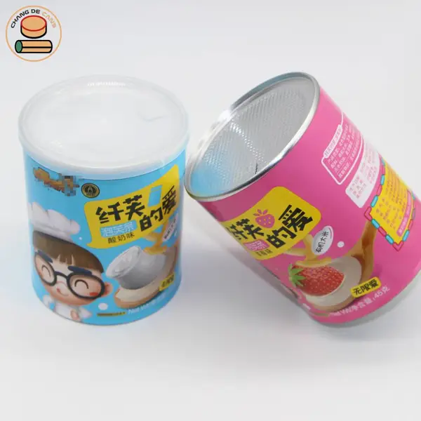 昌德包装定制,泡芙条罐,食品级纸罐 密封隔热安全性高