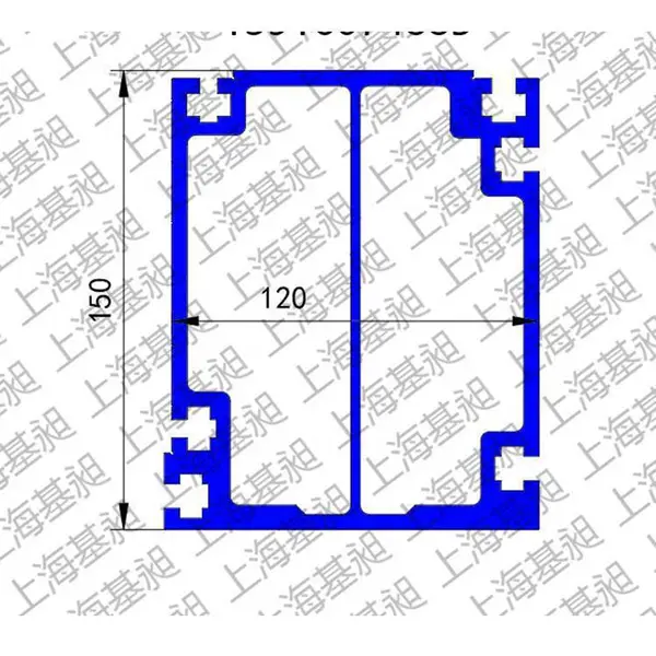 机器人直轨道 异形材导轨 铝合金轨道 工业型材150120