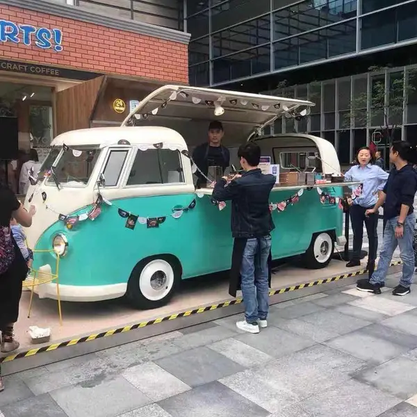 网红移动餐车美食饮品商业街景区创业用新能源多功能性移动餐车