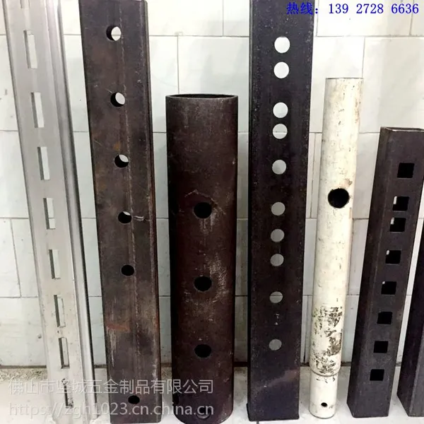 商超货架立柱方管AA柱批发 钢木货架立柱冲孔加工代工代料