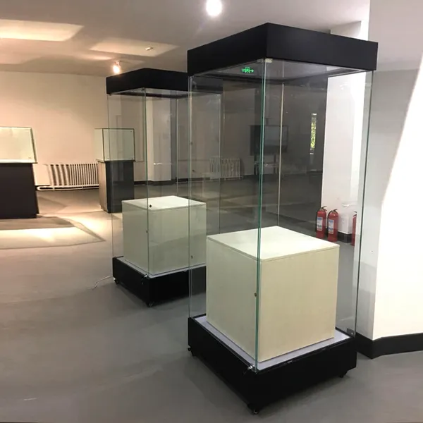 源头厂家定制博物馆金属独立柜纪念馆展柜古董展柜文化馆俯视柜