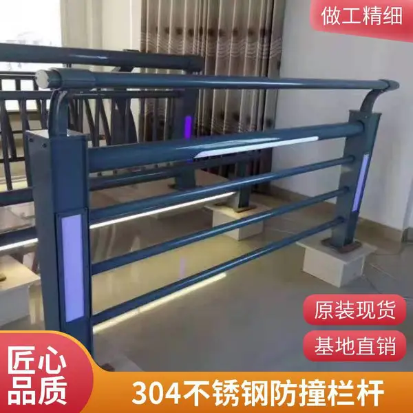 不锈钢桥梁栏杆 304材质 防腐蚀 桥梁防撞护栏 厂家定制 高度1.2米