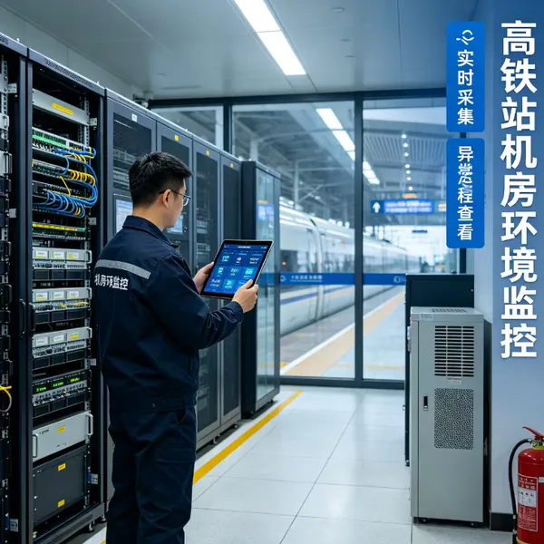 高铁站轨道交通机房环境监控系统 信号机房温湿度配电漏水监测告警设备