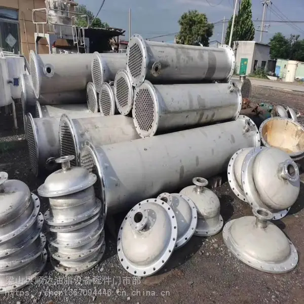 顺达二手列管冷凝器 不锈钢蒸发式 多种型号 现场试压
