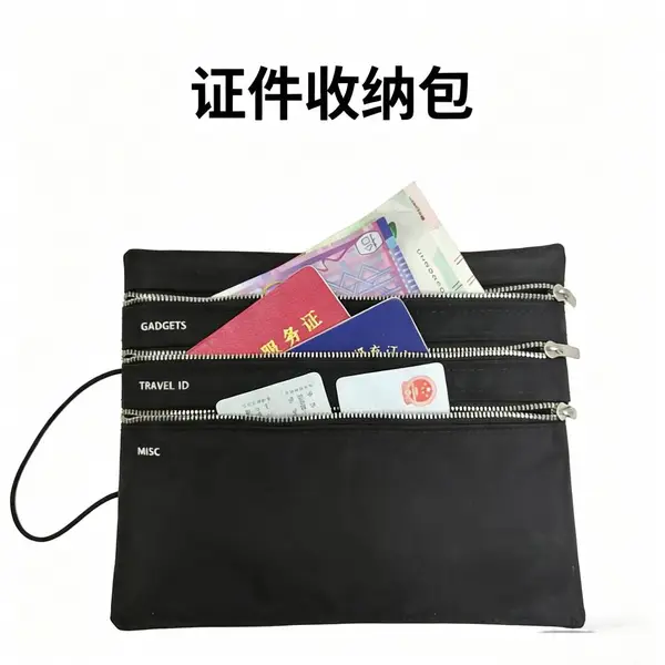 定制尼龙多功能护照夹证件护照包旅行护照收纳包便携票据袋厂家