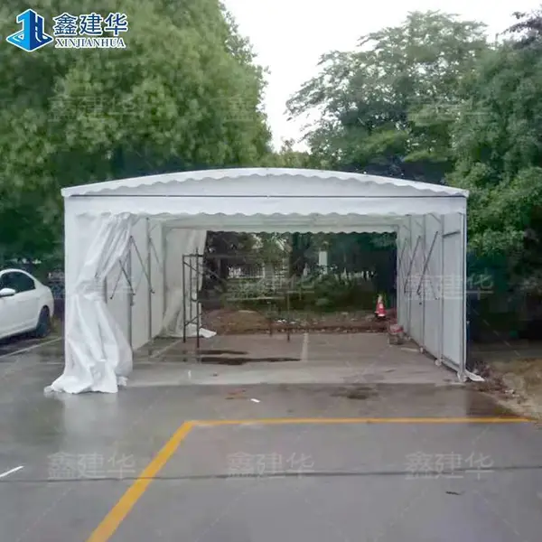 定做工地户外推拉蓬 可移动帆布雨棚 活动伸缩帐篷