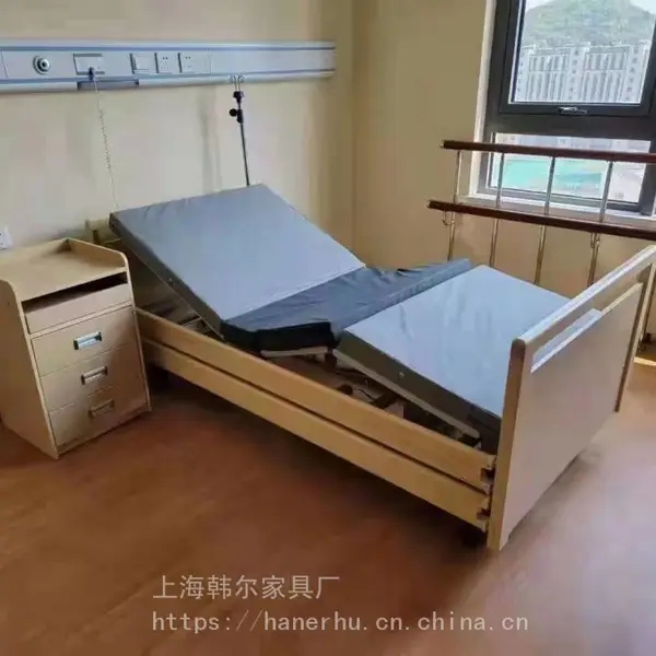 南京实木养老病床家庭养老院社区老年人看护敬老院木质护理床