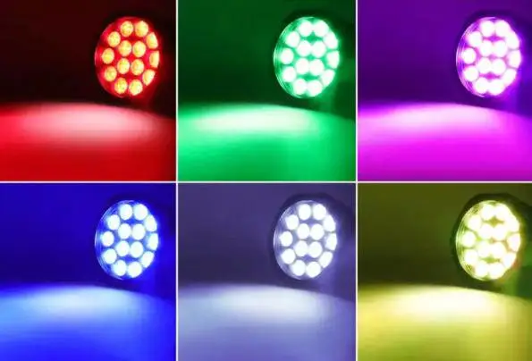 18颗10W LED帕灯 舞台染色灯 LED筒灯 舞台灯光 多功能厅灯光 染色灯 音响公司 灯光音响 酒吧灯光 灯光音响工程