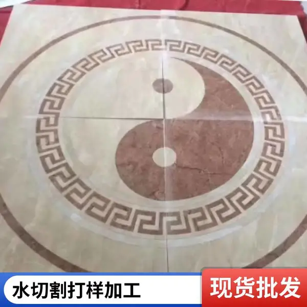 大理石水切割台面加工 水刀切割圆形椭圆 异形边 切面光洁