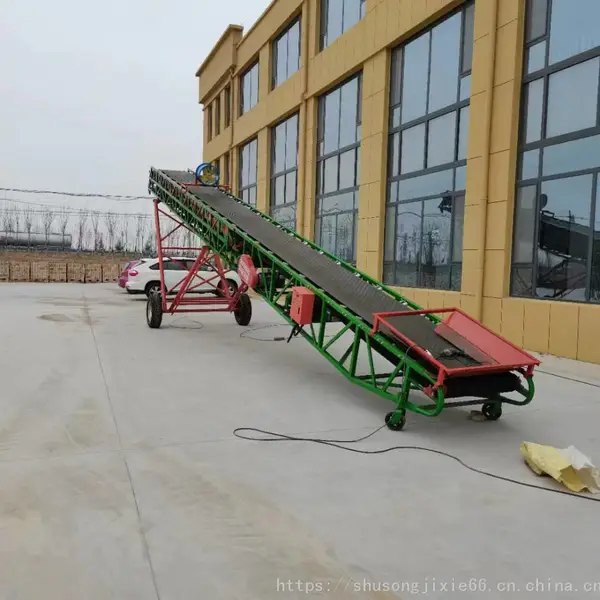 多功能伸缩转向移动式输送机 皮带传送机转向抛粮输送机械