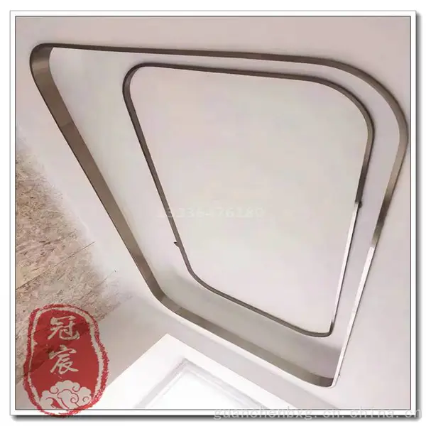 护角线镜面拱形立体装饰卡槽条不锈钢金属天花吊顶包边线条