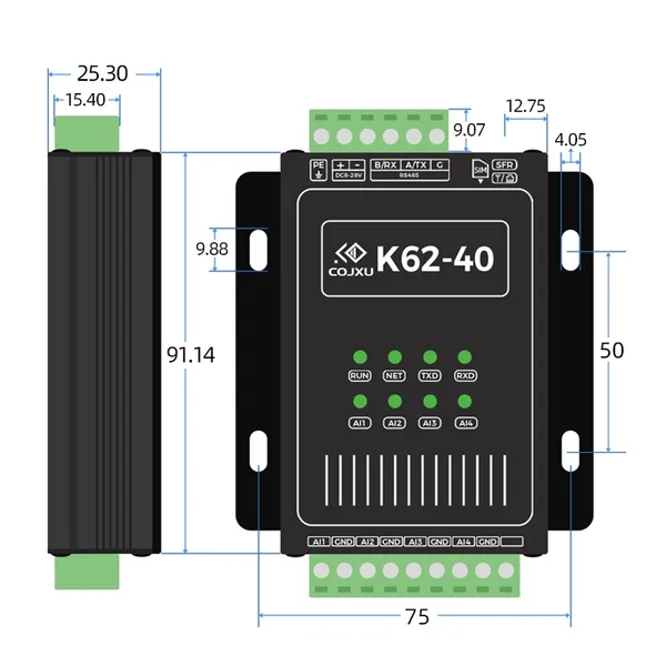 HB62-DL20ģ�����ɼ�ģ��4-20mA4gͬ��433M���߸��������
