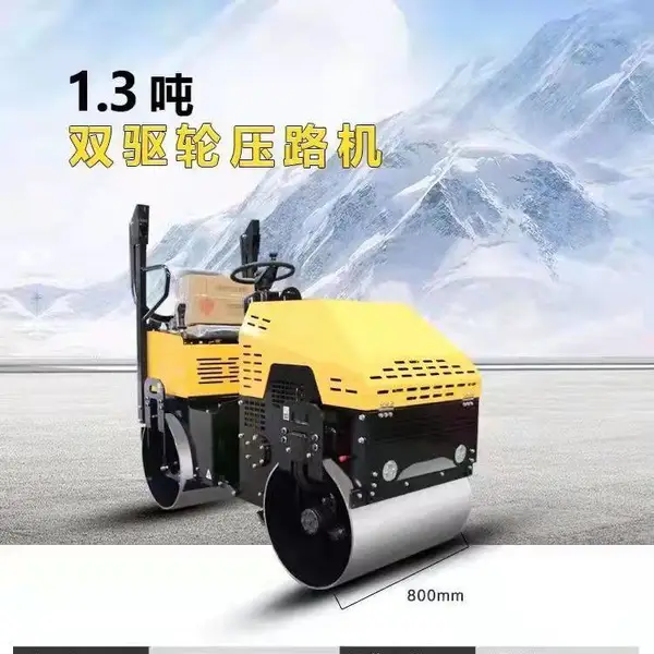 奥莱 座驾式压路机 手扶双钢轮压实机 液压转向压路机械