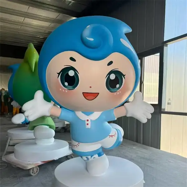 卡通人物公仔雕塑定制 大型商场玻璃钢吉祥物幼儿园广场摆件