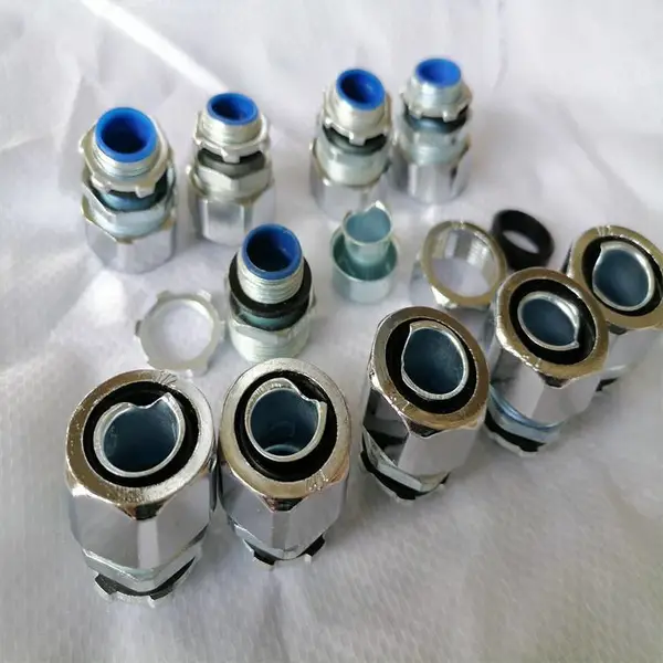 金属软管端式DPJ头公制M20*1.5接线箱连接头包塑软管外牙锁头厂家