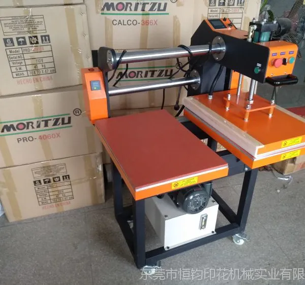 液压双工位上下发热烫画机,专业手机皮套烫画机 T恤印花机
