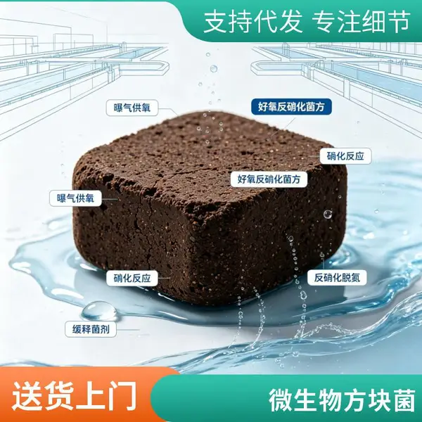 好氧反硝化脱氮菌块 微生物菌砖 反硝化脱氮菌方 耐冲击